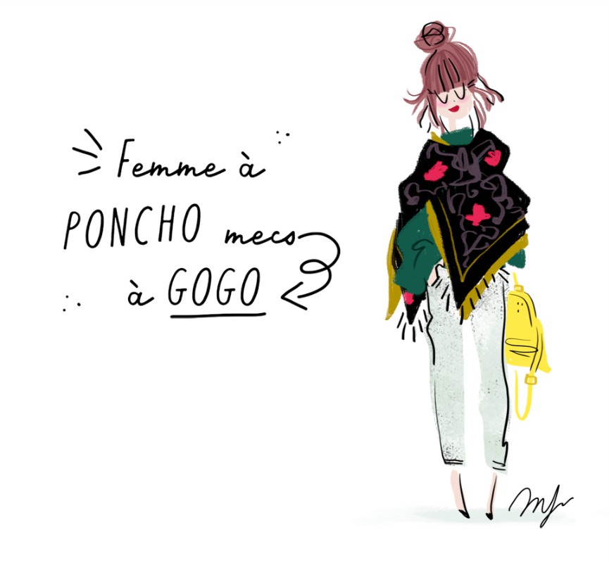 illustration magalie F poncho.jpg - Magalie F | Virginie